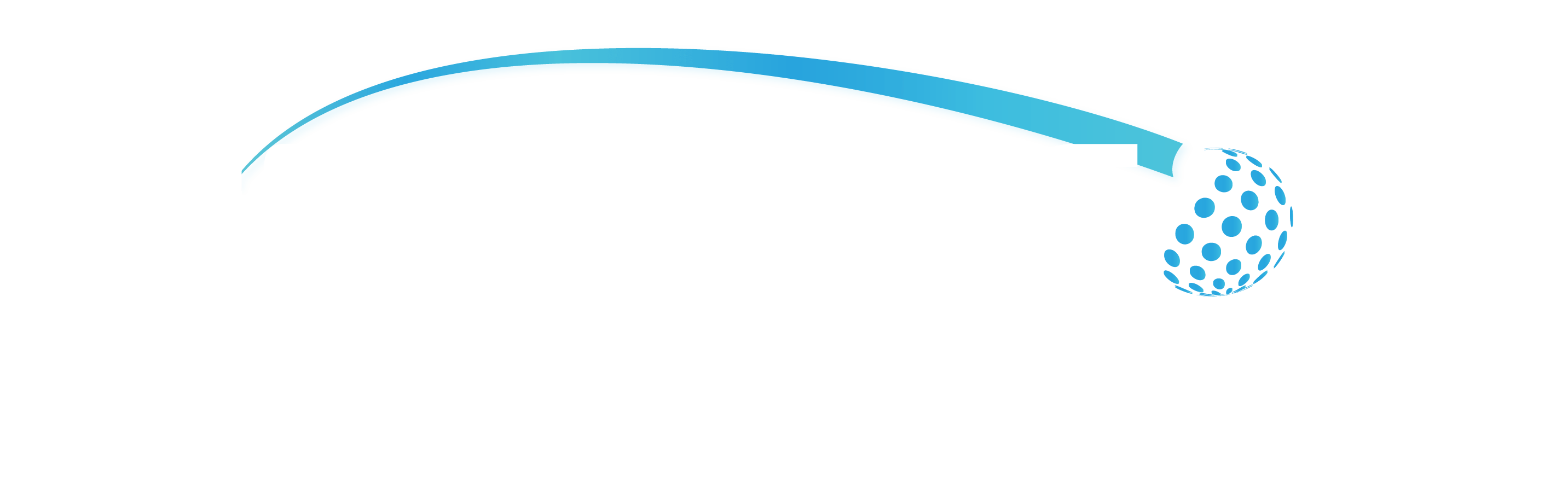 Midwest Golf Logo - Color - Primary - White